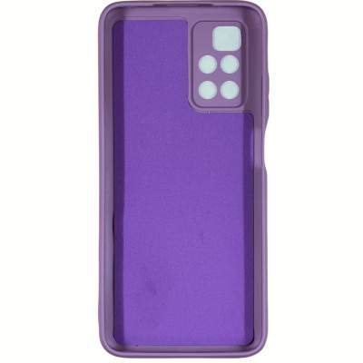Накладка (з мікрофіброю) Silicone Cover Full Camera (AA) для Xiaomi Redmi Note 11 5G / Poco M4 Pro 5G- бузковий