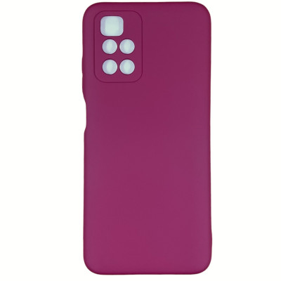 Накладка (з мікрофіброю) Silicone Cover Full Camera (AA) для Xiaomi Redmi Note 11 5G / Poco M4 Pro 5G- бордовий
