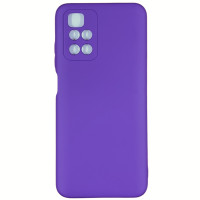 Накладка (з мікрофіброю) Silicone Cover Full Camera (AA) для Xiaomi Redmi Note 11 Pro (China) / Note 11 Pro+ 5G- темно-фіолетовий