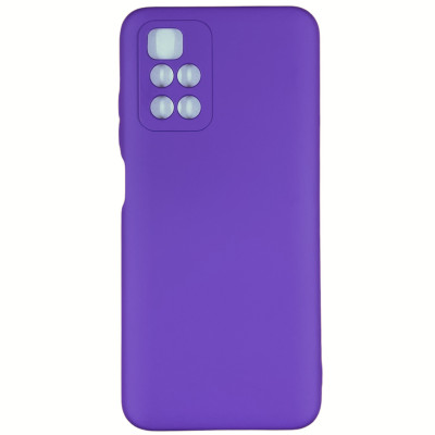 Накладка (з мікрофіброю) Silicone Cover Full Camera (AA) для Xiaomi Redmi Note 11 Pro (China) / Note 11 Pro+ 5G- темно-фіолетовий