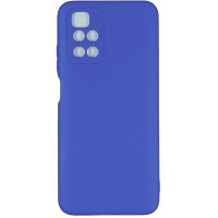 Накладка (з мікрофіброю) Silicone Cover Full Camera (AA) для Xiaomi Redmi Note 11 Pro (China) / Note 11 Pro+ 5G- синій кобальт