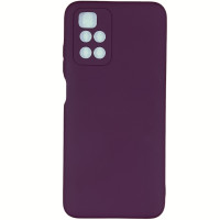 Накладка (з мікрофіброю) Silicone Cover Full Camera (AA) для Xiaomi Redmi Note 11 Pro (China) / Note 11 Pro+ 5G- сливовий
