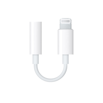 Перехідник с Lightning на 3.5 mm- білий Перехідник с Lightning на 3.5 mm- білий