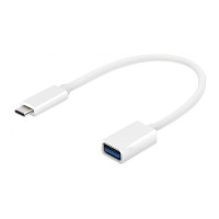 OTG USB на Type-C (0,15m)- білий OTG USB на Type-C (0,15m)- білий