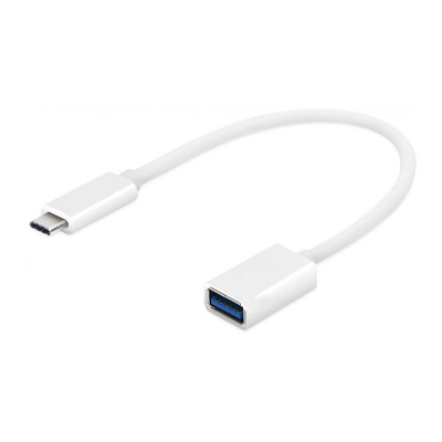 OTG USB на Type-C (0,15m)- білий OTG USB на Type-C (0,15m)- білий