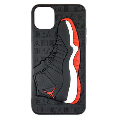 Накладка Jordan для iPhone 11 Pro Max- чорний з червоним Накладка Jordan для iPhone 11 Pro Max- чорний з червоним