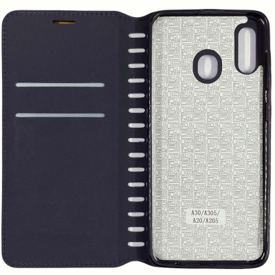 Чохол-книжка Leather Folio для Samsung A30/A305/A20/A205- синій
