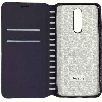 Чохол-книжка Leather Folio для Xiaomi Redmi 8- синій