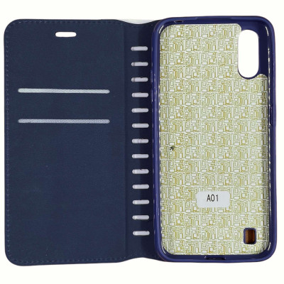 Чохол-книжка Leather Folio для Samsung A01/A015- синій
