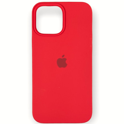 Накладка (з мікрофіброю) Silk Original Full Cover для iPhone 13 6.1`- червоний