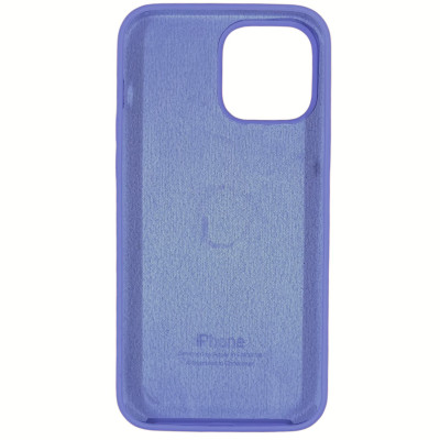 Накладка (з мікрофіброю) Silk Original Full Cover для iPhone 13 Pro Max 6.7`- бузковий