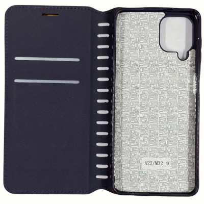 Чохол-книжка Leather Folio для Samsung A22 / M32 / M22- синій