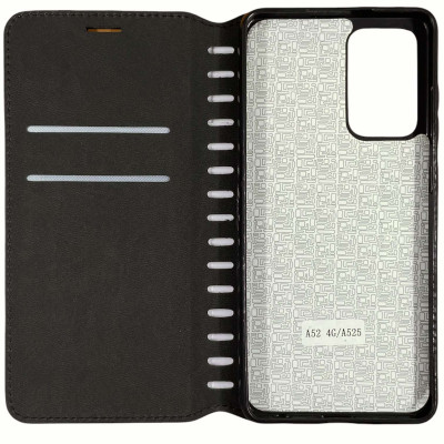 Чохол-книжка Leather Folio для Samsung A52 4G/A525- чорний