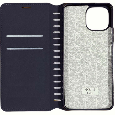 Чохол-книжка Leather Folio для Xiaomi Mi 11 Lite- синій