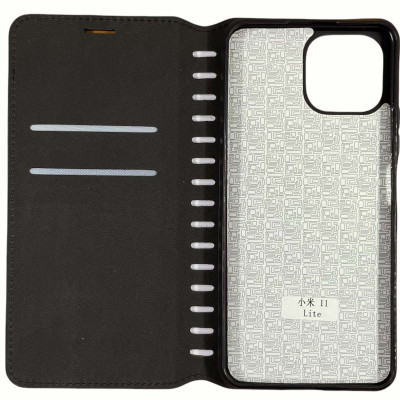 Чохол-книжка Leather Folio для Xiaomi Mi 11 Lite- чорний