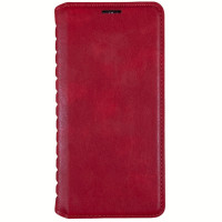 Чохол-книжка Leather Folio для Xiaomi Redmi Note 10 5G/ Poco M3 Pro- червоний