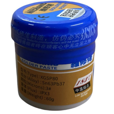 Паста паяльна BGA Mechanic Sn63/Pb37 XG-80 60гр Паста паяльна BGA Mechanic Sn63/Pb37 XG-80 60гр
