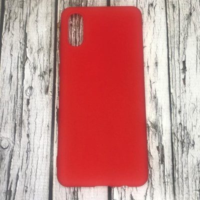 Накладка SMTT Soft Touch для Samsung A02/A022 в тех. упаковці- червоний Накладка SMTT Soft Touch для Samsung A02/A022 в тех. упаковці- червоний