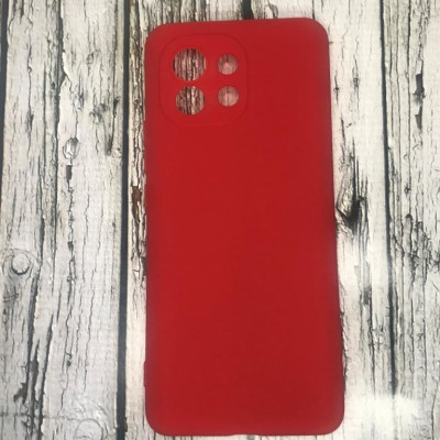 Накладка SMTT Soft Touch для Xiaomi Mi 11 в тех. упаковці- червоний Накладка SMTT Soft Touch для Xiaomi Mi 11 в тех. упаковці- червоний
