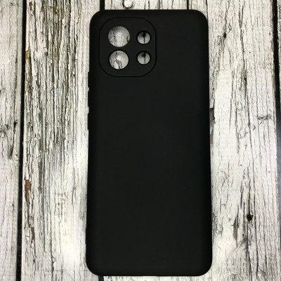 Накладка (з мікрофіброю) Aspor Silicone Full для Xiaomi Mi 11- чорний
