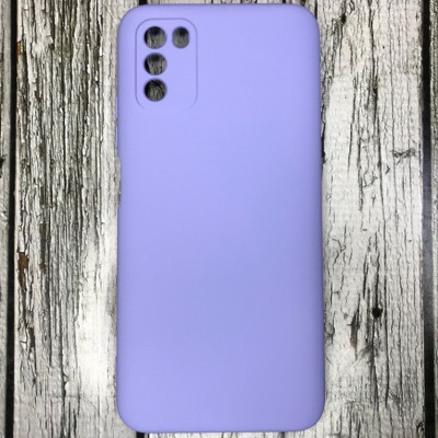 Накладка (з мікрофіброю) Aspor Silicone Full для Xiaomi Poco M3- фіолетовий