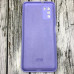 Накладка (з мікрофіброю) Aspor Silicone Full для Xiaomi Poco M3- фіолетовий