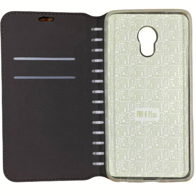 Чохол-книжка Leather Folio для Meizu Pro 6 Plus- чорний