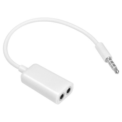 Аудіо-кабель 3.5mm M/2 * 3.5F (10см) Аудіо-кабель 3.5mm M/2 * 3.5F (10см)