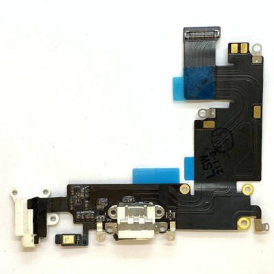 Шлейф з конектором зарядки для iPhone 6 Plus (мікрофон) Original White