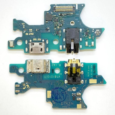 Нижня плата для Samsung A750/A7 2018 (конектор зарядки, handsfree 3.5 mm , мікрофон) Original