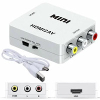 Перехідник (конвертер) MINI HDMI2AV (HDMI / 3RCA) (розширення 1080р) Перехідник (конвертер) MINI HDMI2AV (HDMI / 3RCA) (розширення 1080р)