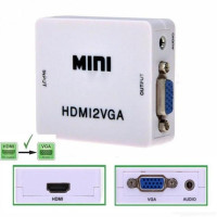 Перехідник (конвертер) Mini HDMI2VGA (HDMI / VGA) (розширення 1080р) Перехідник (конвертер) Mini HDMI2VGA (HDMI / VGA) (розширення 1080р)