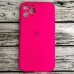 Накладка (з мікрофіброю) Silicon Case Full Camera для iPhone 11 Pro Max- №29 малиновий