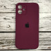 Накладка (з мікрофіброю) Silicon Case Full Camera для iPhone 12 mini (5.4)- бордовий