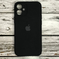 Накладка (з мікрофіброю) Silicon Case Full Camera для iPhone 12 mini (5.4)- чорний