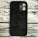 Накладка (з мікрофіброю) Silicon Case Full Camera для iPhone 12 mini (5.4)- чорний