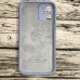 Накладка (з мікрофіброю) Silicon Case Full Camera для iPhone 12 mini (5.4)- світло- блакитний