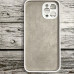 Накладка (з мікрофіброю) Silicon Case Full Camera для iPhone 12 Pro (6.1)- білий