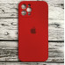 Накладка (з мікрофіброю) Silicon Case Full Camera для iPhone 12 Pro (6.1)- червоний