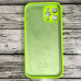 Накладка (з мікрофіброю) Silicon Case Full Camera для iPhone 12 Pro Max 6.7- №23 салатовий