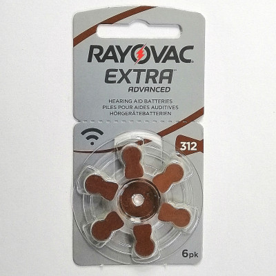 Батарейка 312 (PR41) Rayovac Varta (для слухових апаратів) 1уп по 6шт Батарейка 312 (PR41) Rayovac Varta (для слухових апаратів) 1уп по 6шт