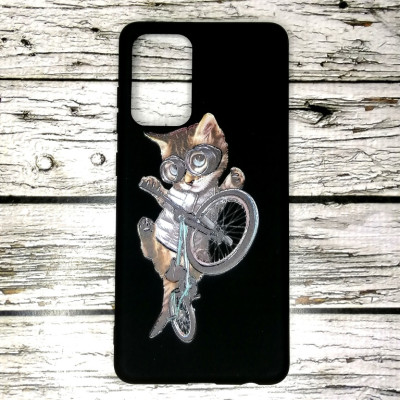 Накладка (з мікрофіброю) Case Art для Samsung A72/A725- чорний Накладка (з мікрофіброю) Case Art для Samsung A72/A725- чорний