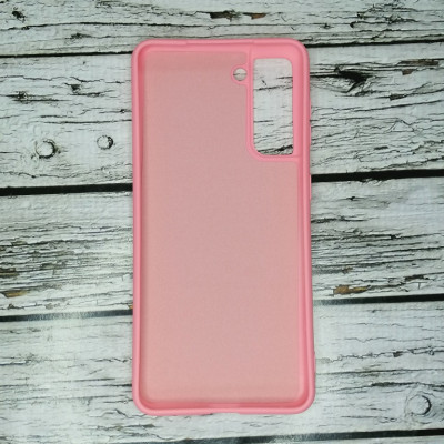 Накладка (з мікрофіброю) Case Art для Samsung S21- рожевий