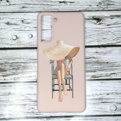 Накладка (з мікрофіброю) Case Art для Samsung S21- рожевий пісок Накладка (з мікрофіброю) Case Art для Samsung S21- рожевий пісок
