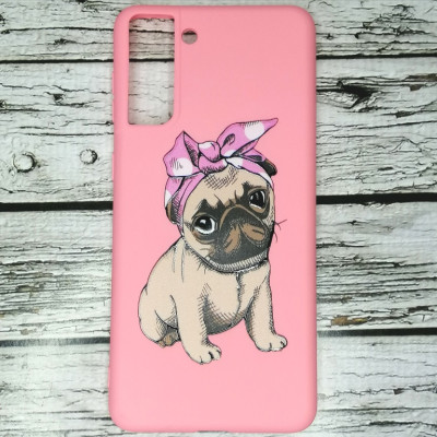 Накладка (з мікрофіброю) Case Art для Samsung S21 Plus- рожевий Накладка (з мікрофіброю) Case Art для Samsung S21 Plus- рожевий