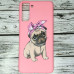 Накладка (з мікрофіброю) Case Art для Samsung S21 Plus- рожевий