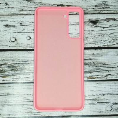 Накладка (з мікрофіброю) Case Art для Samsung S21 Plus- рожевий