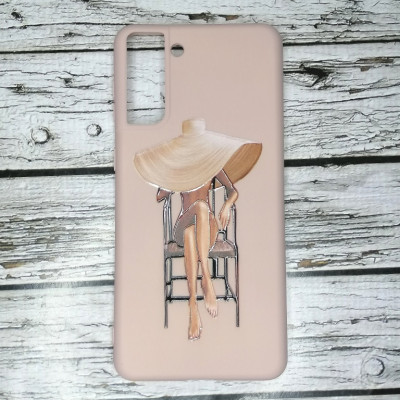 Накладка (з мікрофіброю) Case Art для Samsung S21 Plus- рожевий пісок Накладка (з мікрофіброю) Case Art для Samsung S21 Plus- рожевий пісок