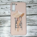 Накладка (з мікрофіброю) Case Art для Samsung S21 Plus- рожевий пісок