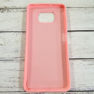 Накладка (з мікрофіброю) Case Art для Xiaomi Poco X3- рожевий